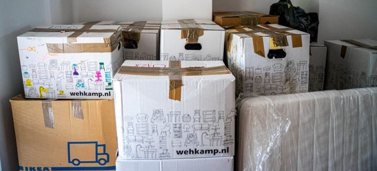 boxes - expect from full-service movers MD